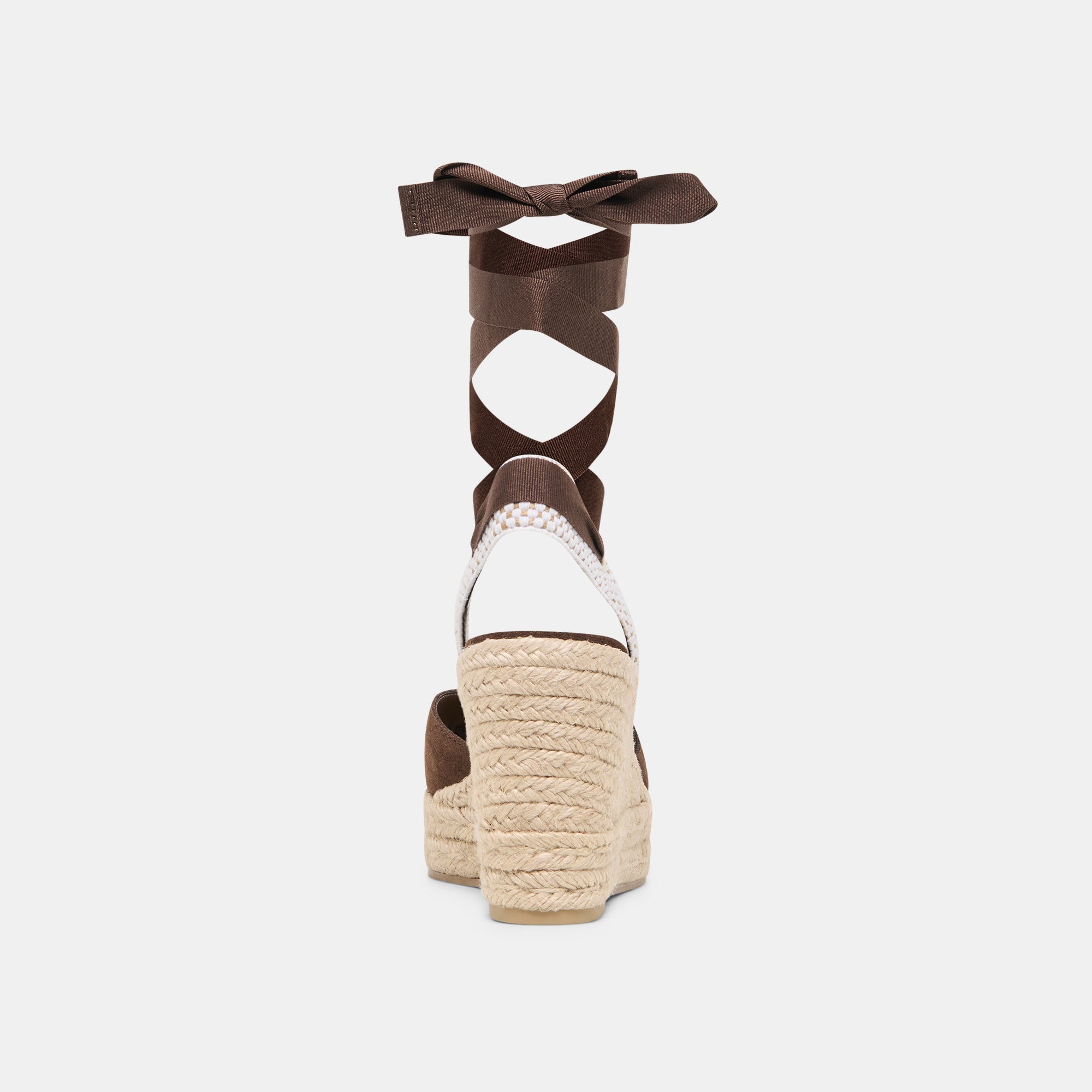 NOURA WEDGES DK BROWN SUEDE - view 8