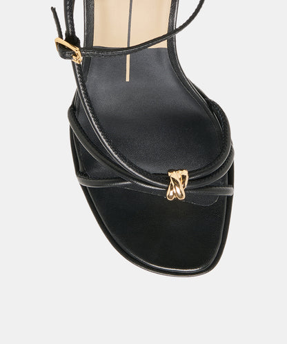 ODETE HEELS BLACK LEATHER