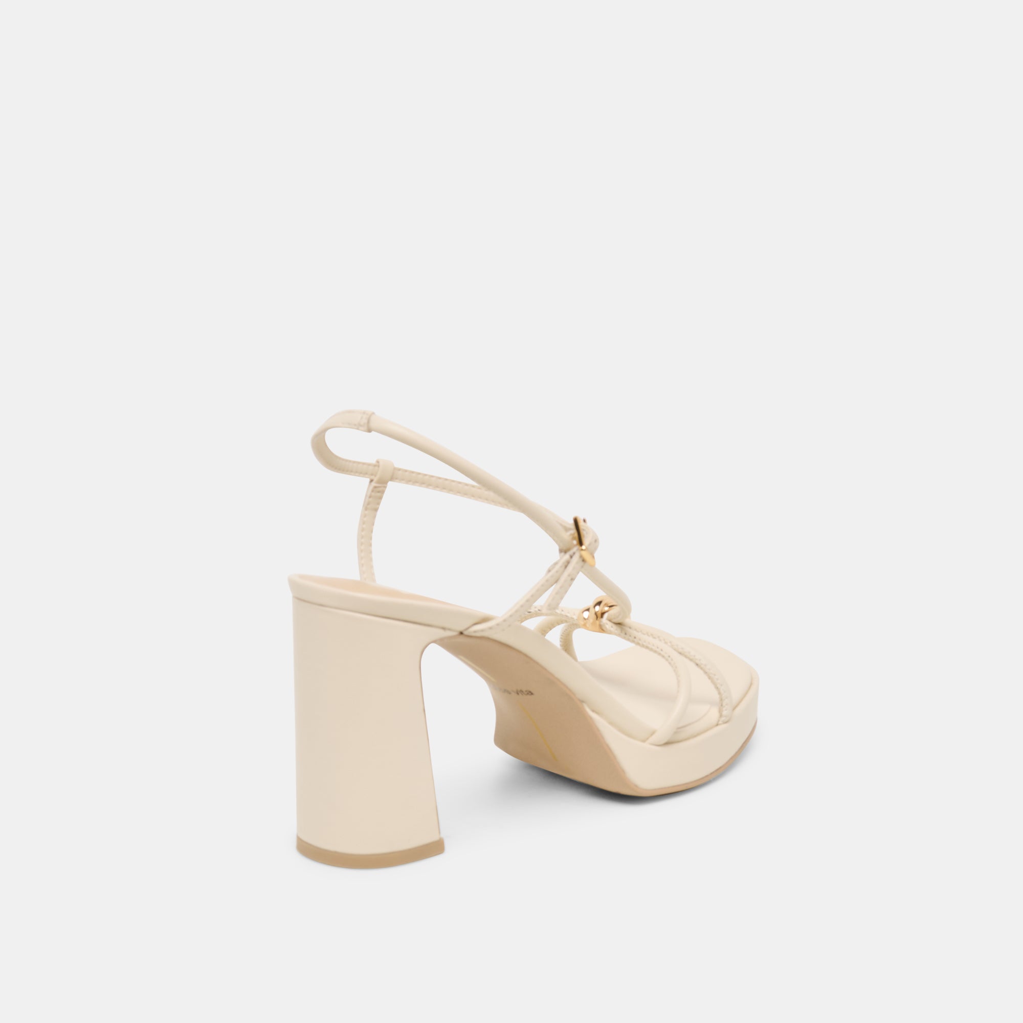ODETE HEELS CREME LEATHER - view 3
