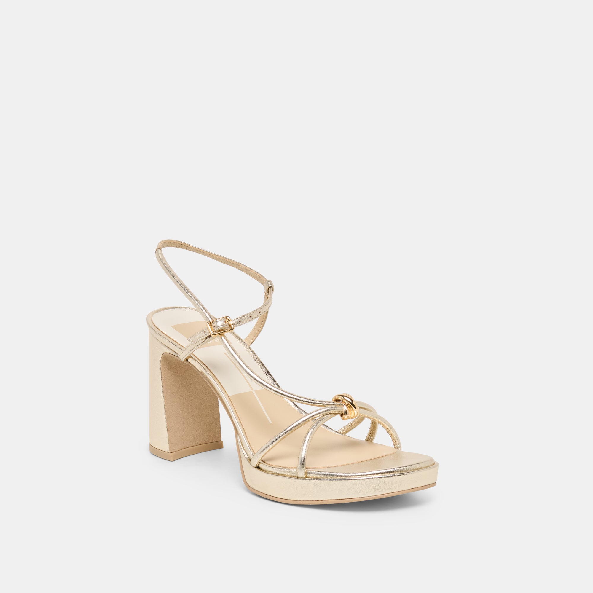 ODETE HEELS GOLD LEATHER - view 3