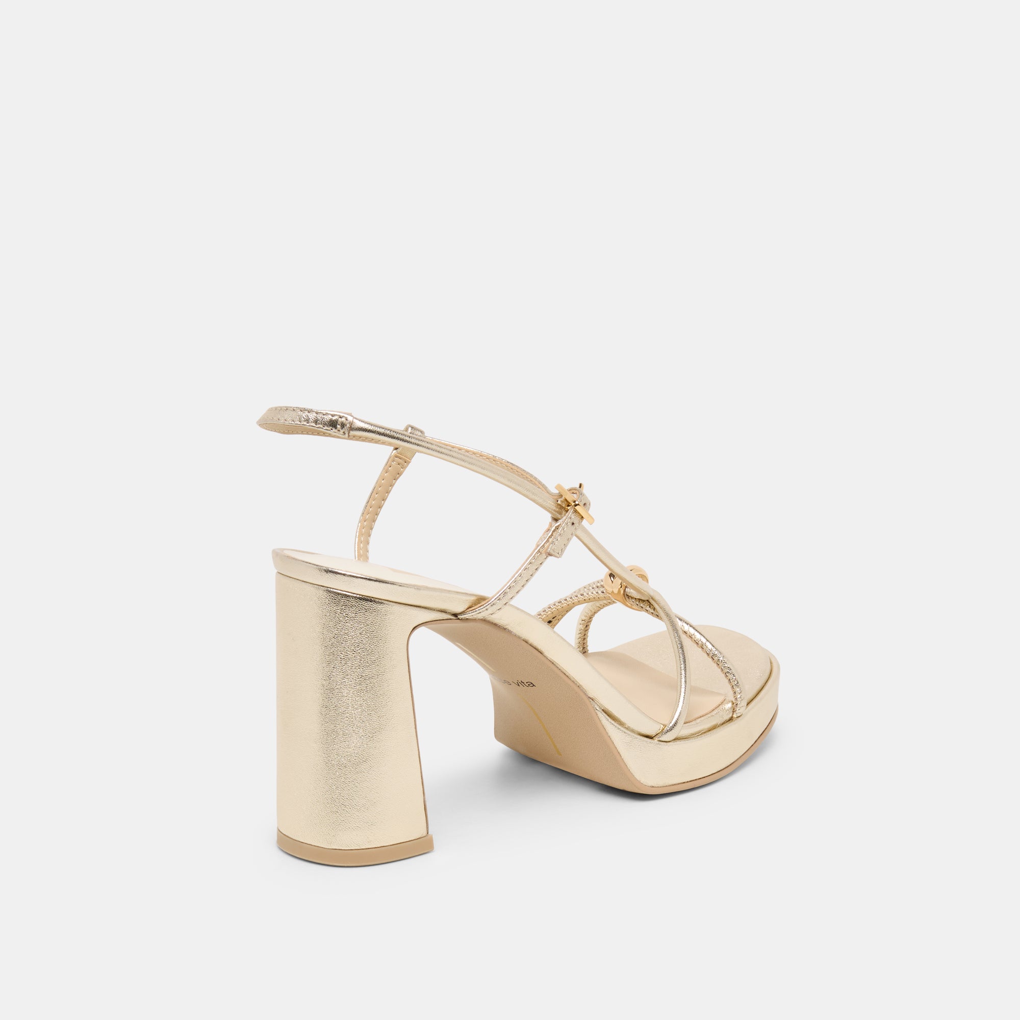 ODETE HEELS GOLD LEATHER - view 5
