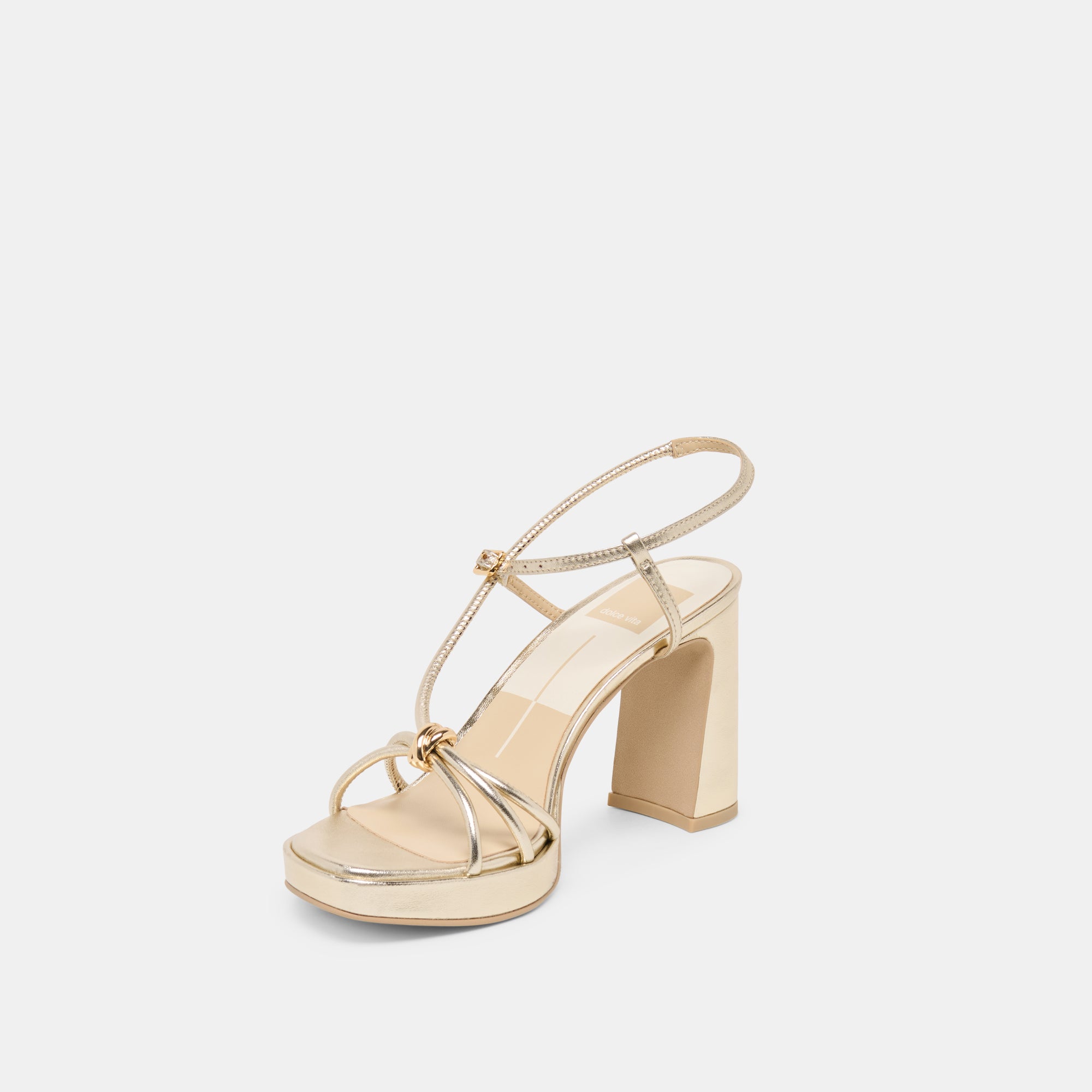 ODETE HEELS GOLD LEATHER - view 6