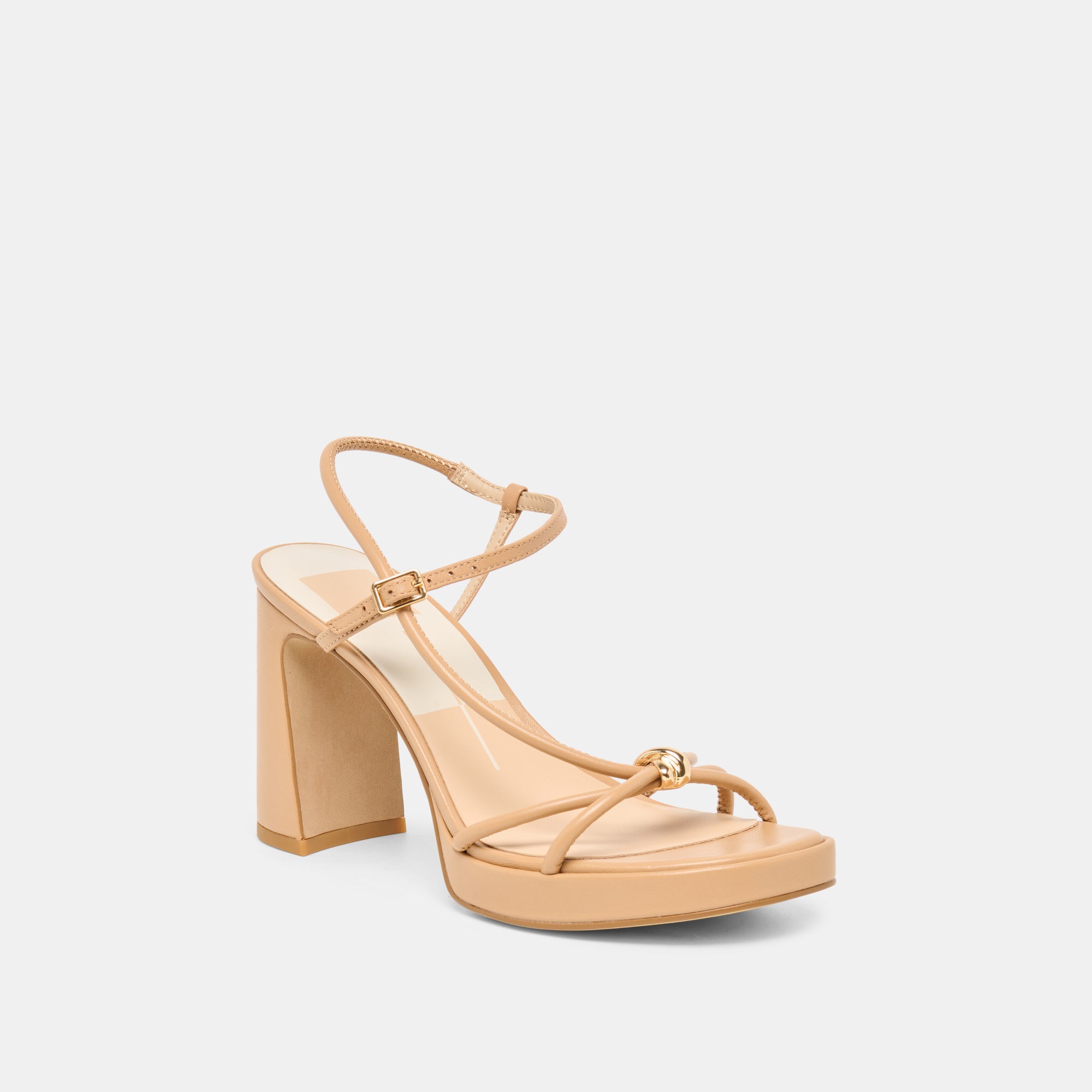 ODETE HEELS LT TAN LEATHER - view 3