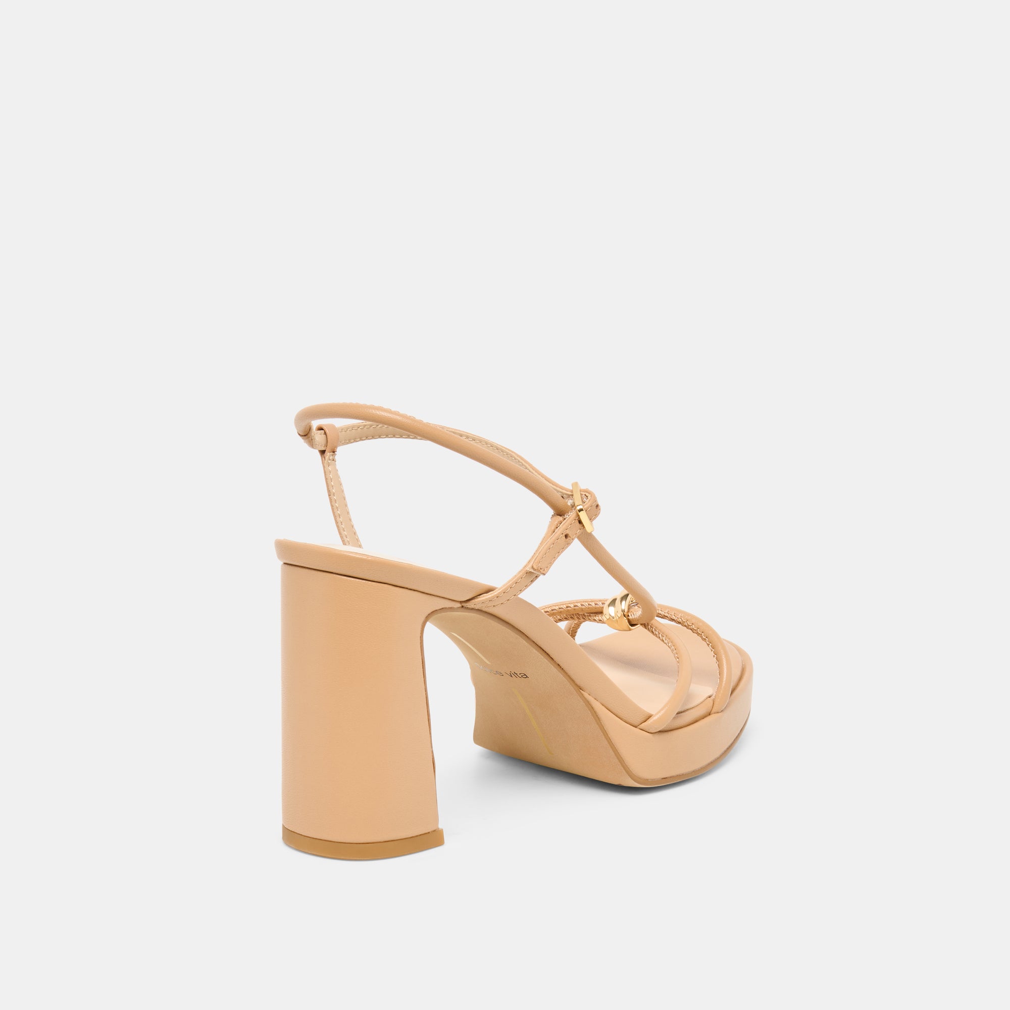 ODETE HEELS LT TAN LEATHER - view 5