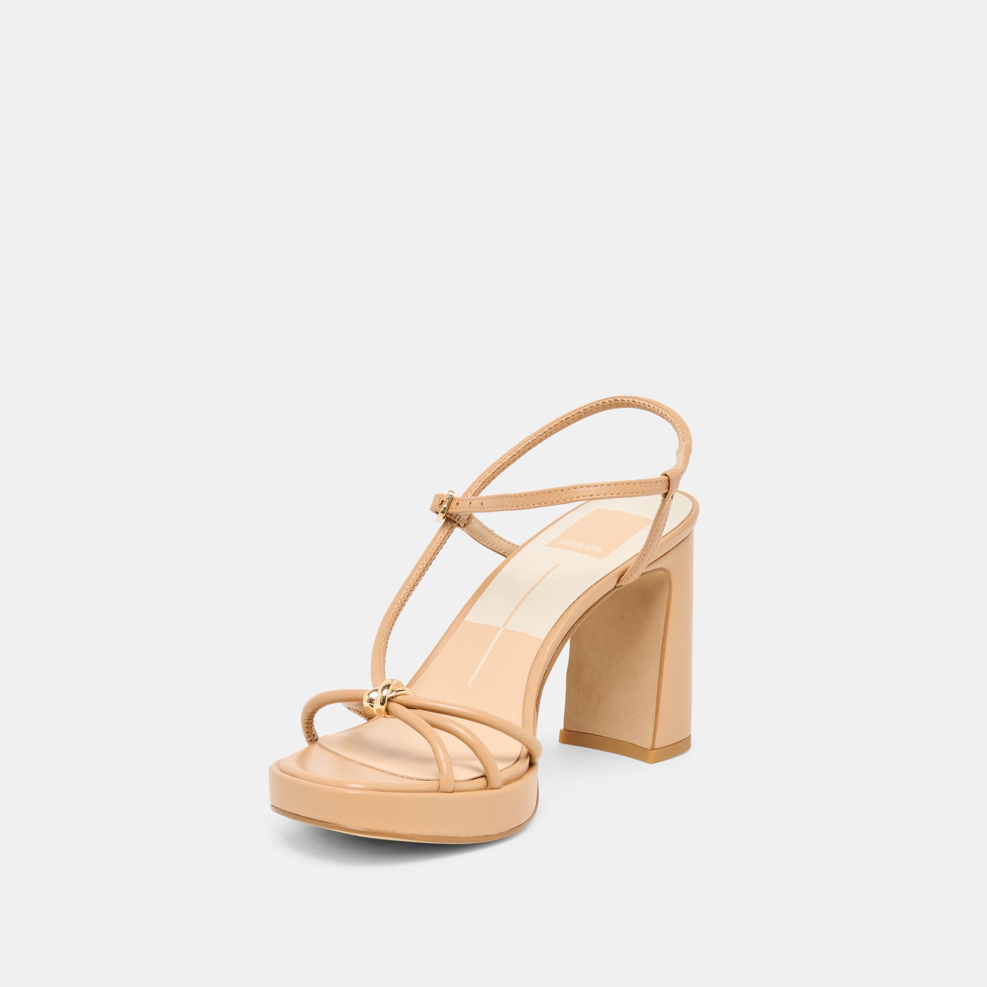 ODETE HEELS LT TAN LEATHER - view 6