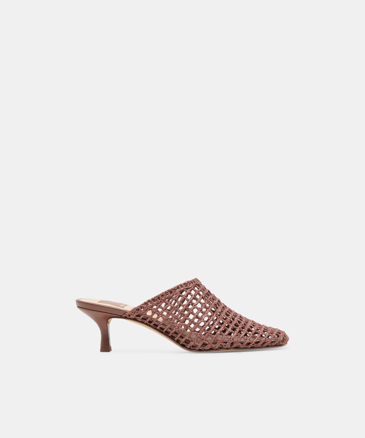 POZEY Dk Saddle Raffia Kitten-Heel Mules | Dolce Vita