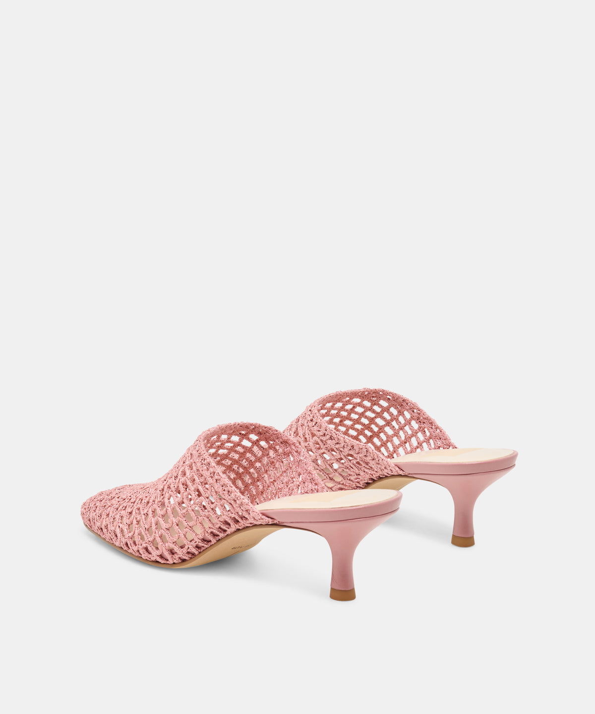POZEY MULES PINK RAFFIA - view 4