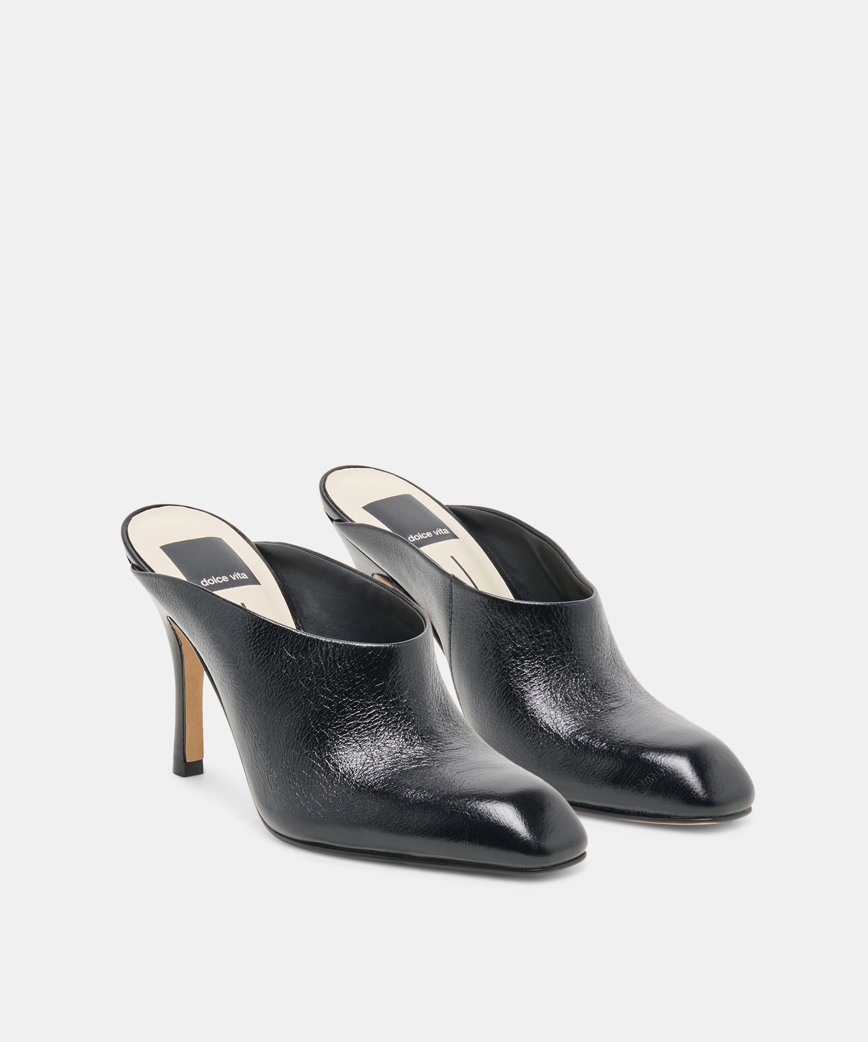 PRYZE MULES BLACK LEATHER - view 2