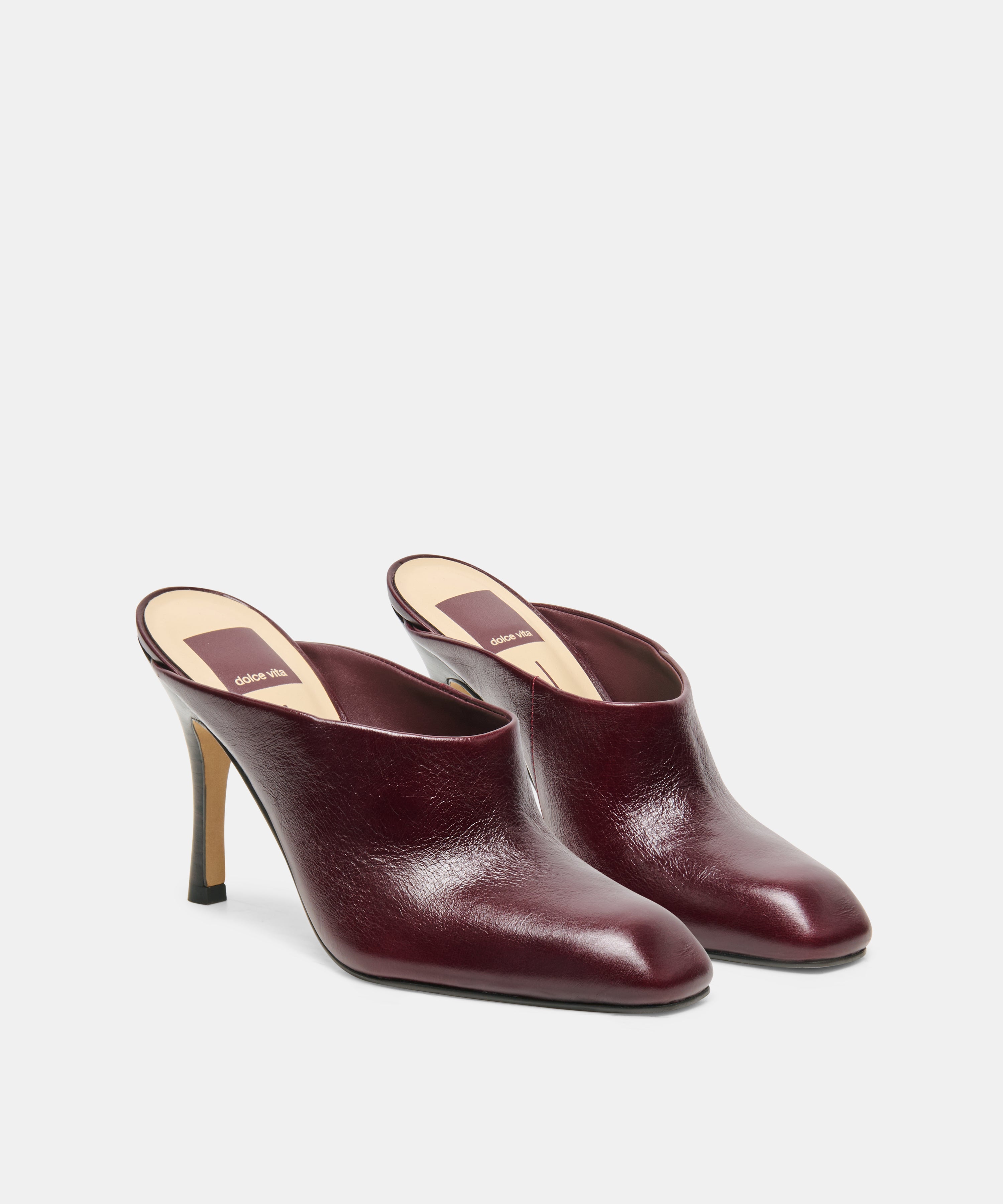 PRYZE MULES OXBLOOD LEATHER - view 2