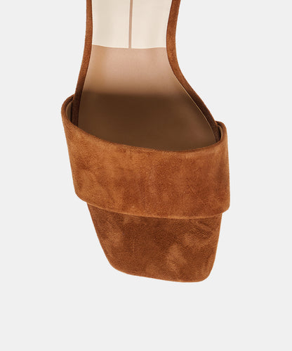 QAILY WEDGES BROWN SUEDE