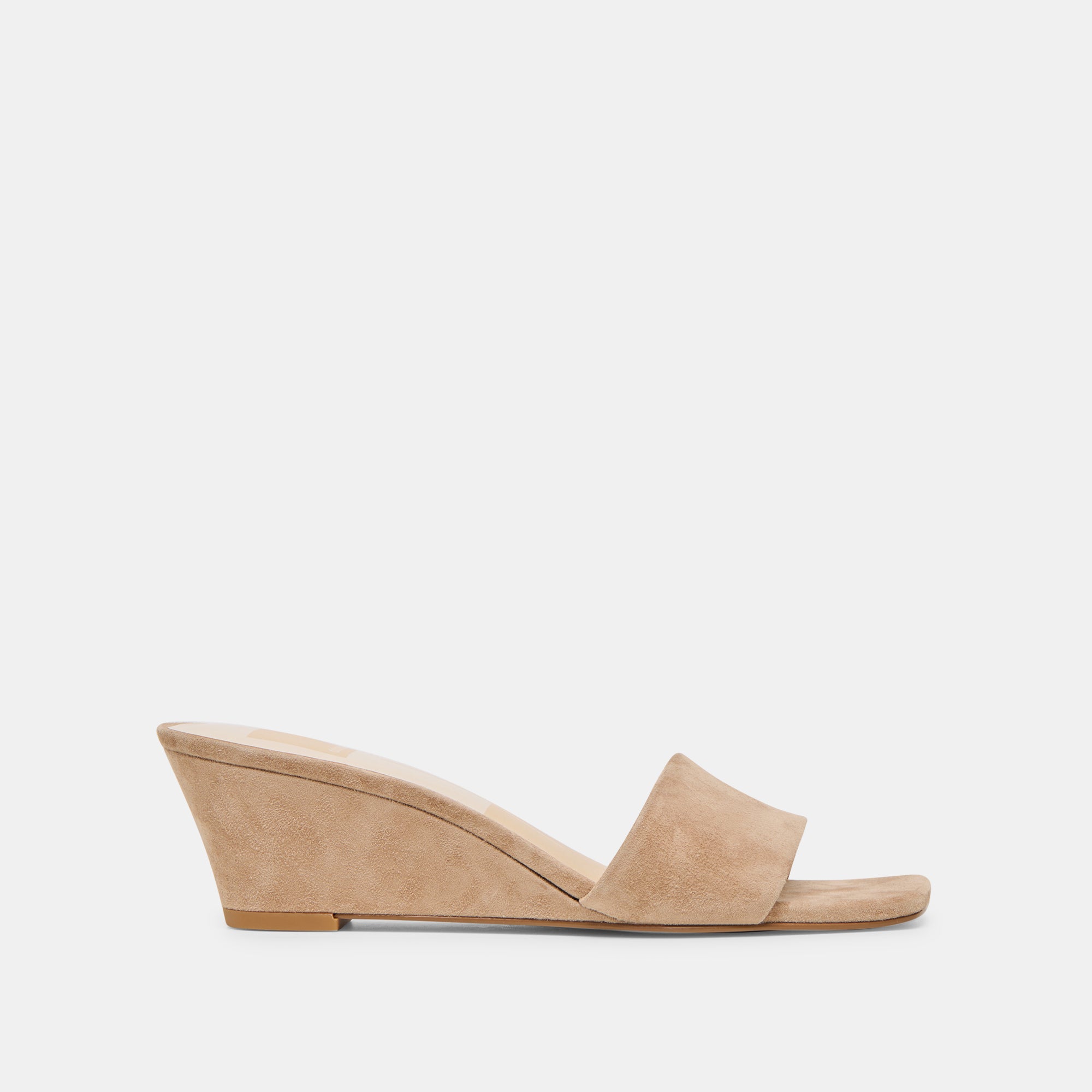 Qaily Camel Suede Wedges | Dolce Vita