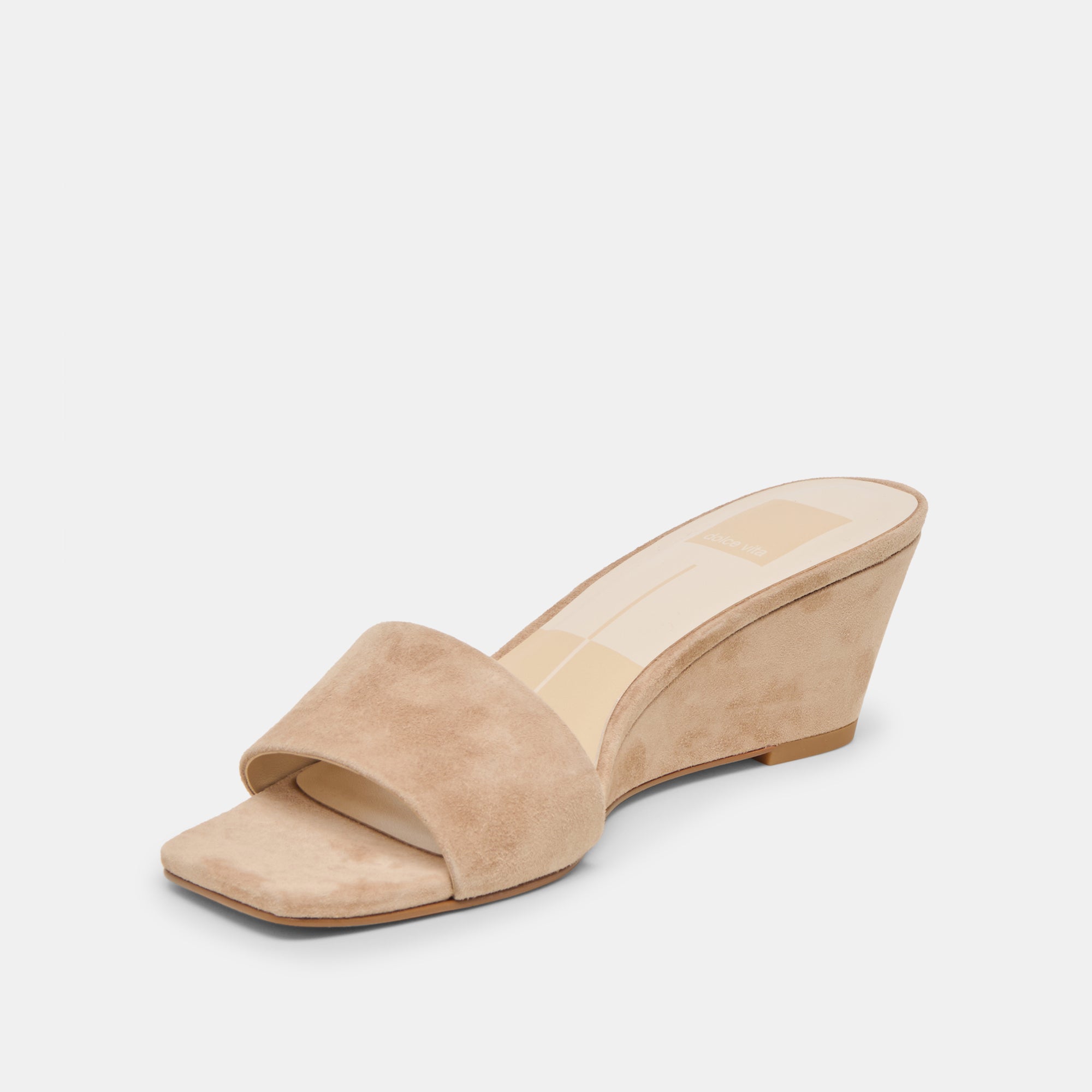 QAILY WIDE WEDGES CAMEL SUEDE - view 4