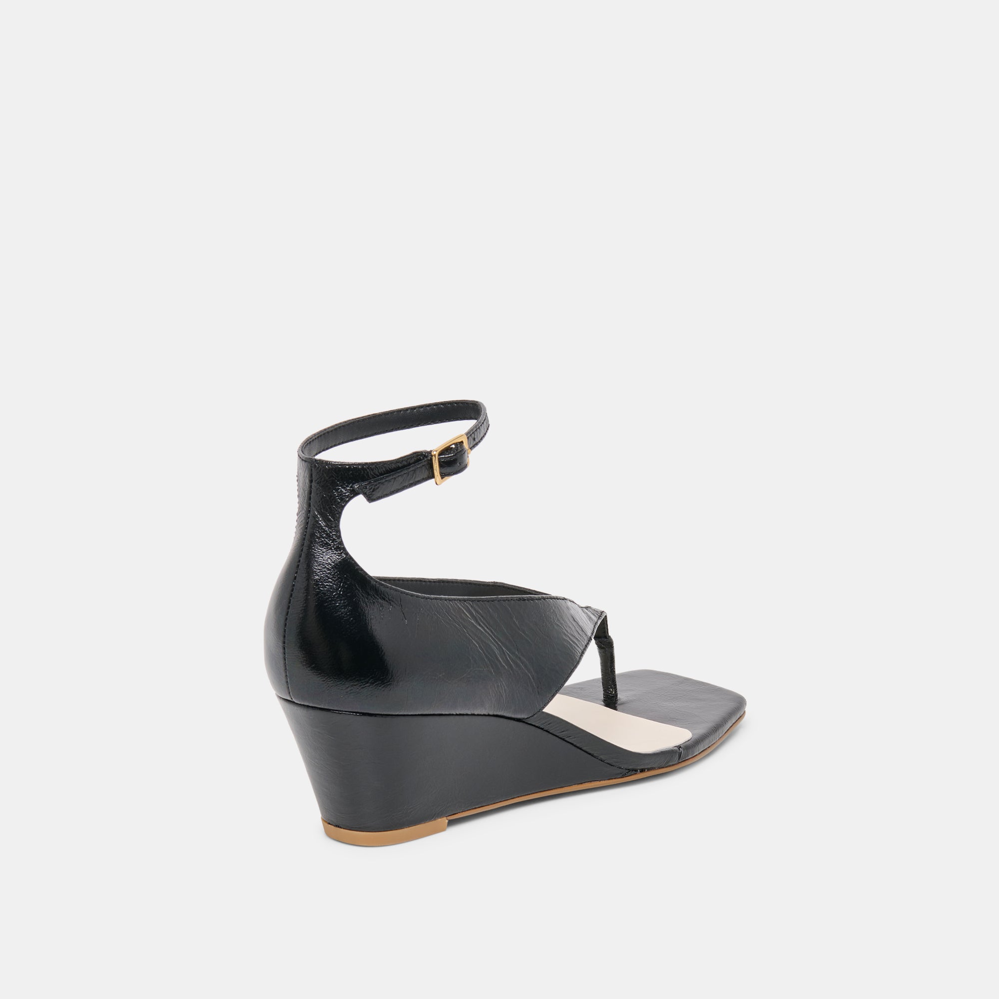 QUINNY WEDGES BLACK LEATHER - view 5