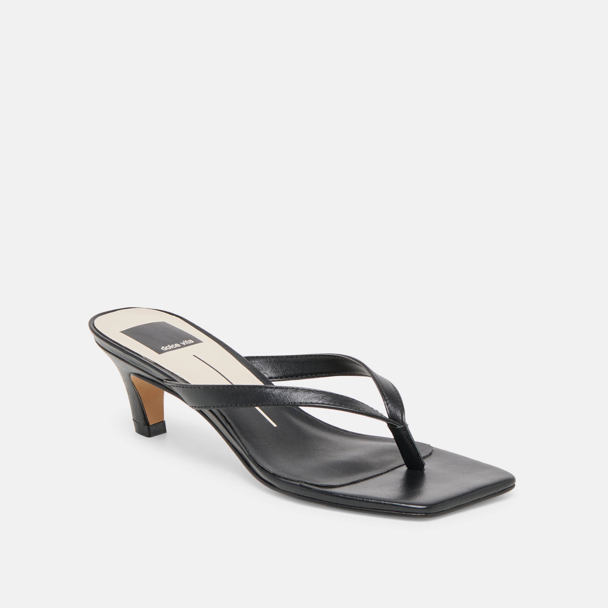 RAMIA HEELS BLACK LEATHER - view 3
