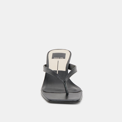 RAMIA HEELS BLACK LEATHER