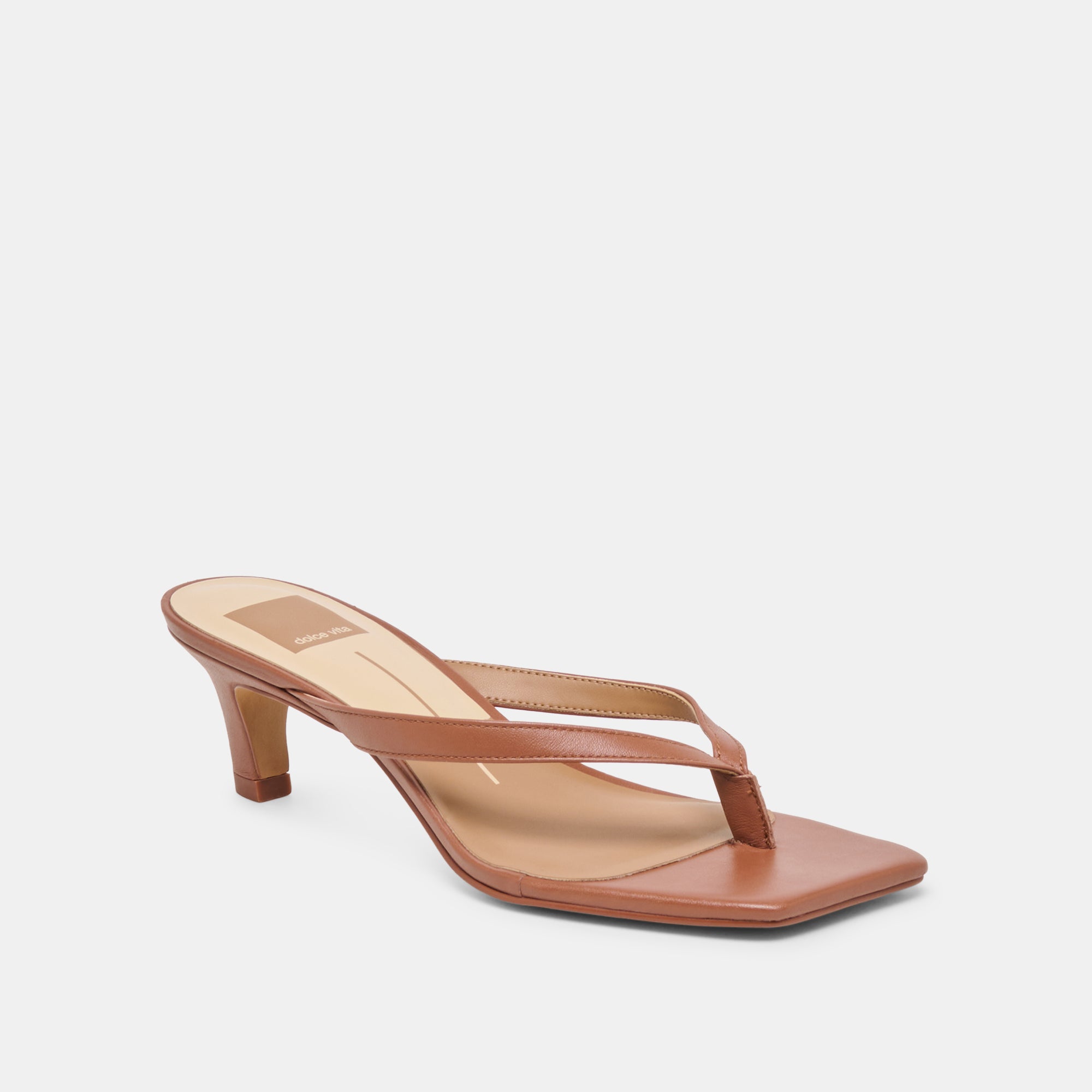 RAMIA HEELS COGNAC LEATHER - view 3