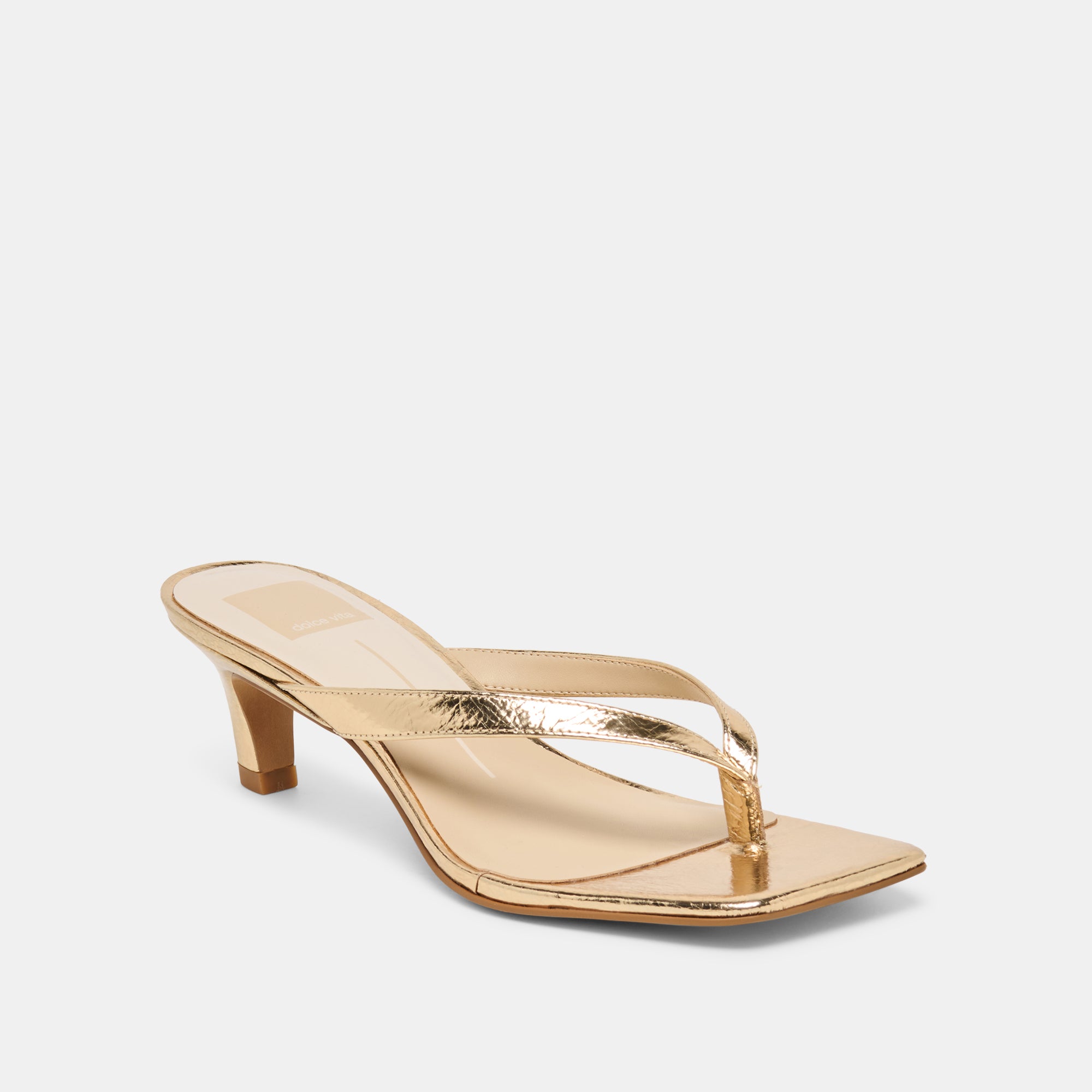 RAMIA HEELS GOLD DISTRESSED LEATHER - view 2