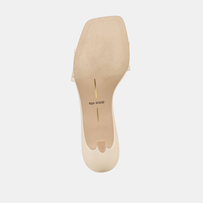 REXA MESH HEELS CREME MESH