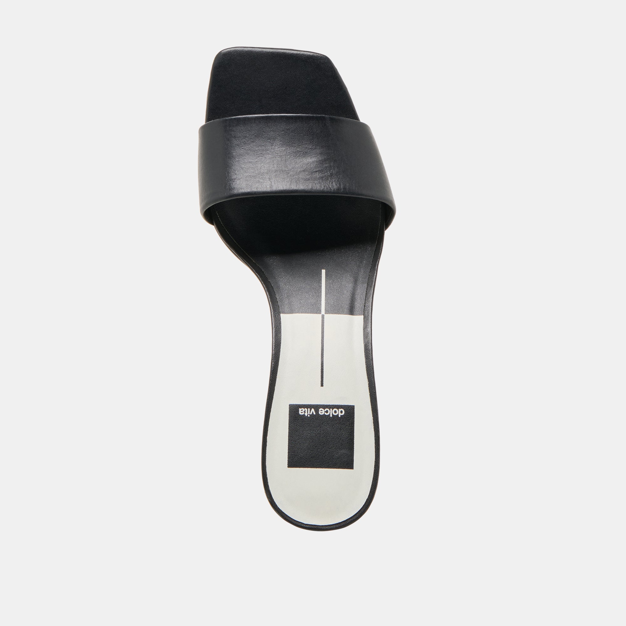 REXA WIDE HEELS BLACK LEATHER - view 8