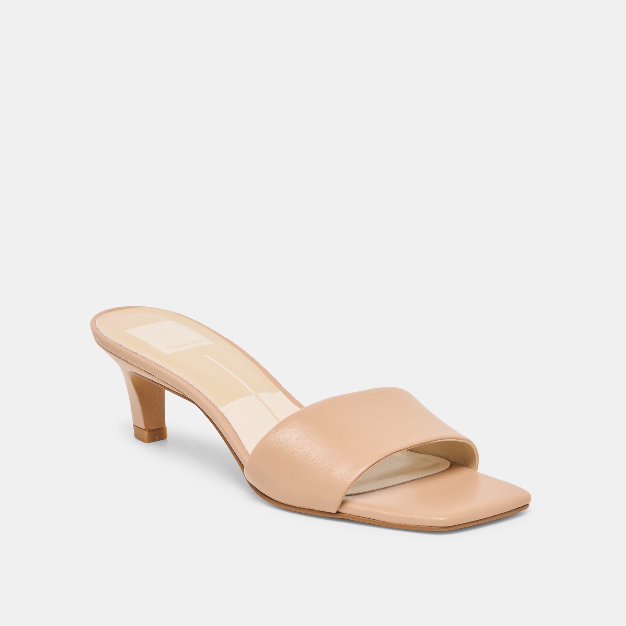 REXA WIDE HEELS LIGHT TAN LEATHER - view 2