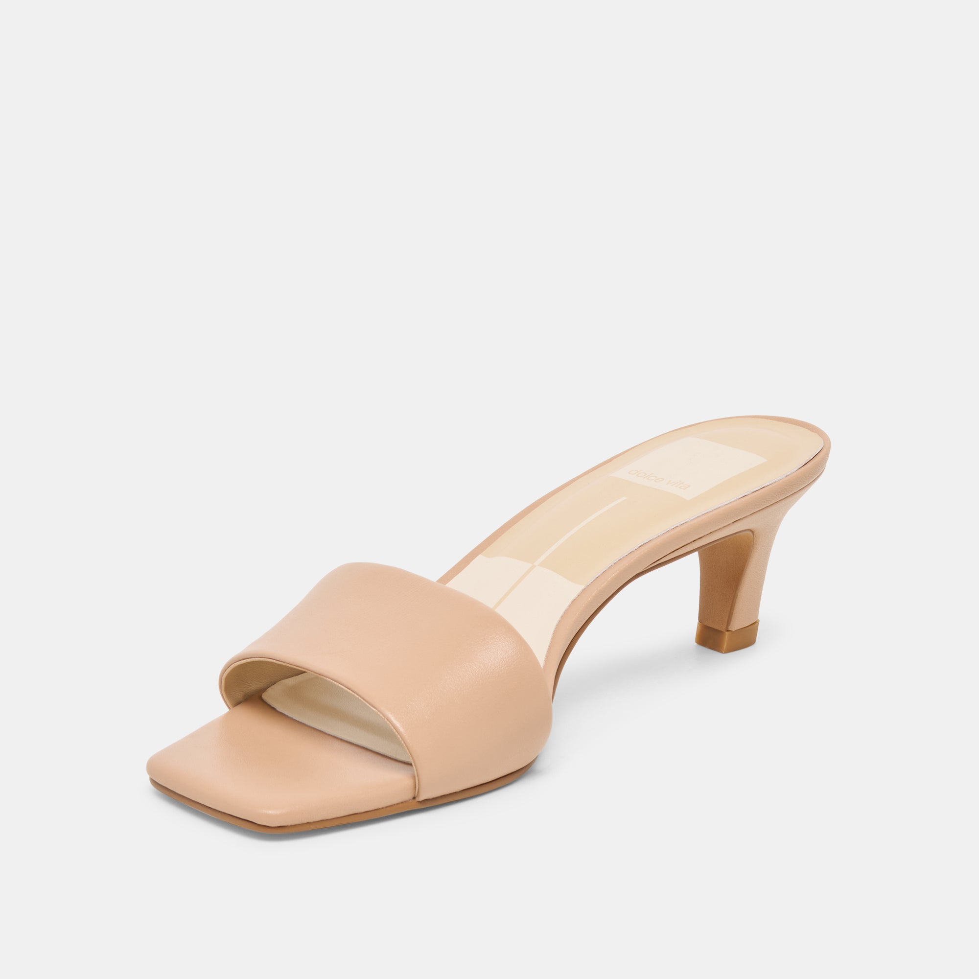 REXA WIDE HEELS LIGHT TAN LEATHER - view 4