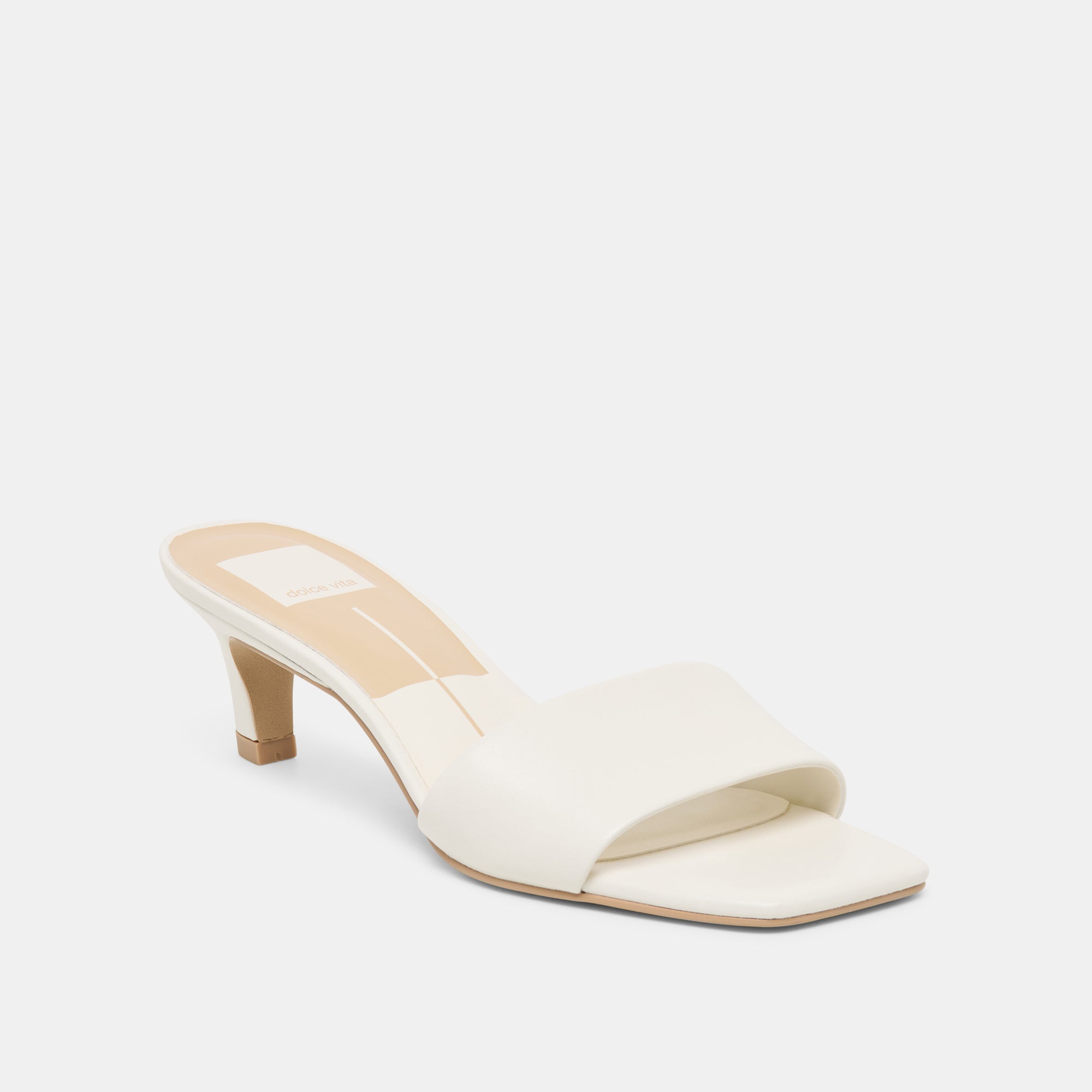 REXA WIDE HEELS TRUE WHITE LEATHER - view 2