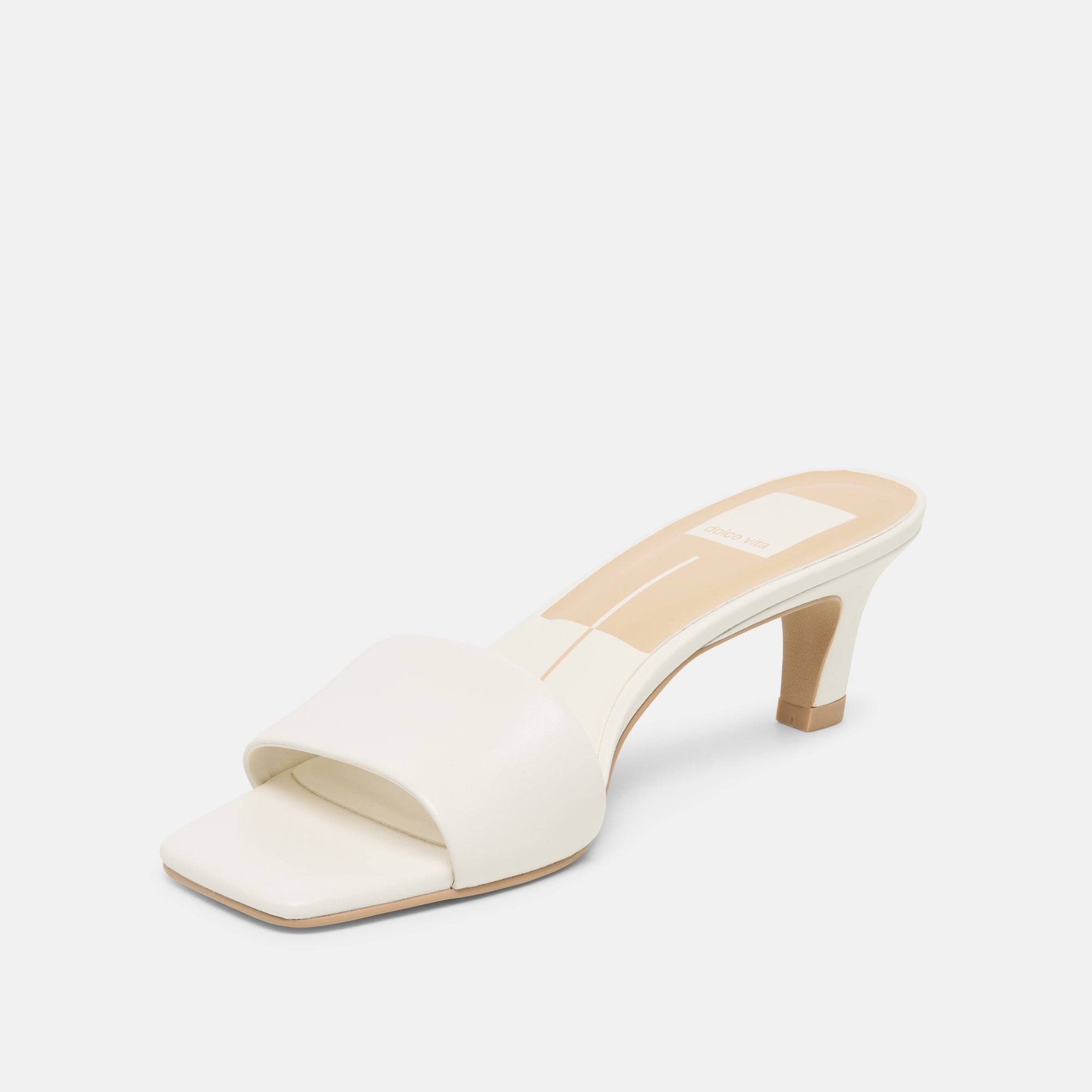 REXA WIDE HEELS TRUE WHITE LEATHER - view 4