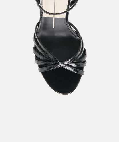 RIKI HEELS BLACK LEATHER