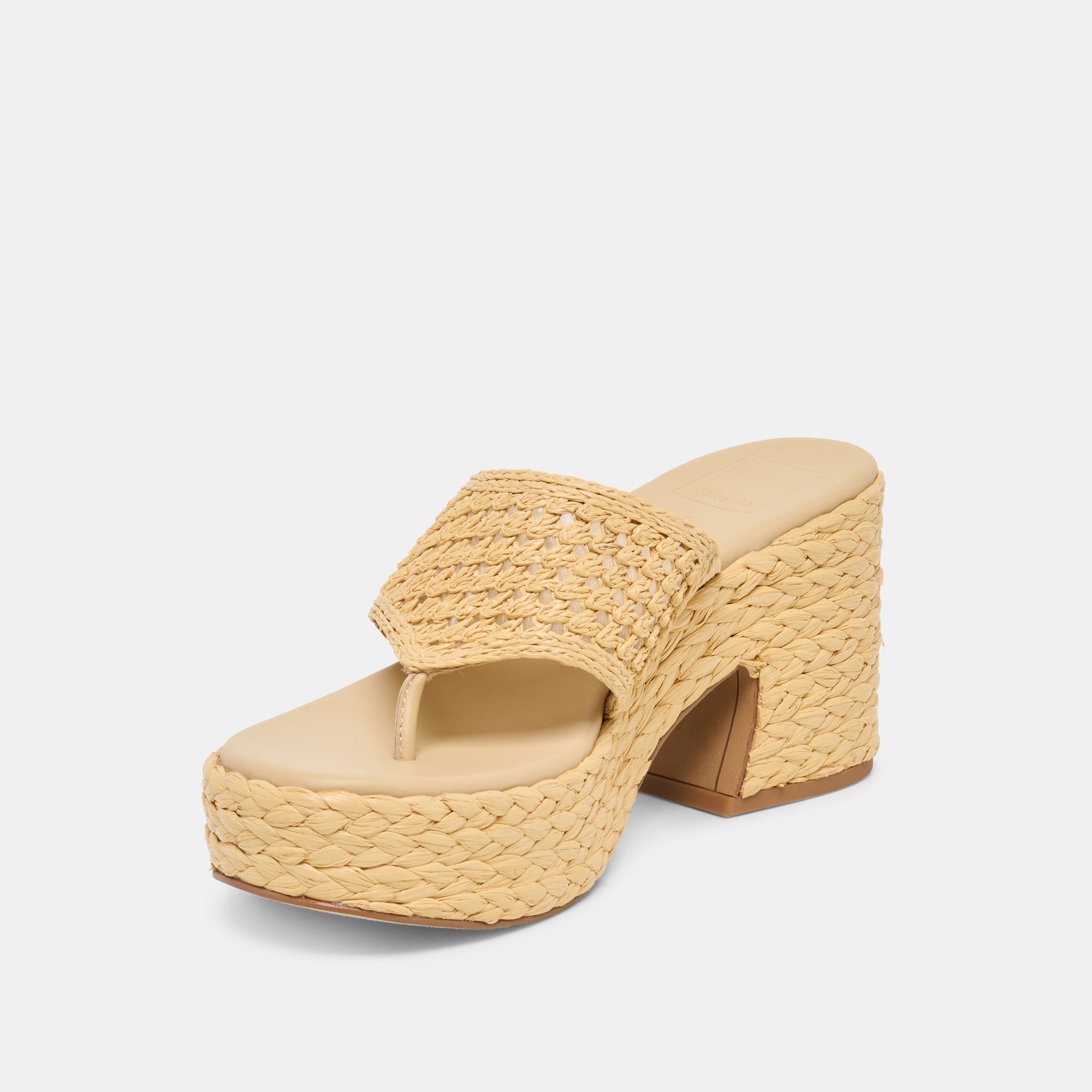 RIPPLE HEELS LT NATURAL RAFFIA - view 6