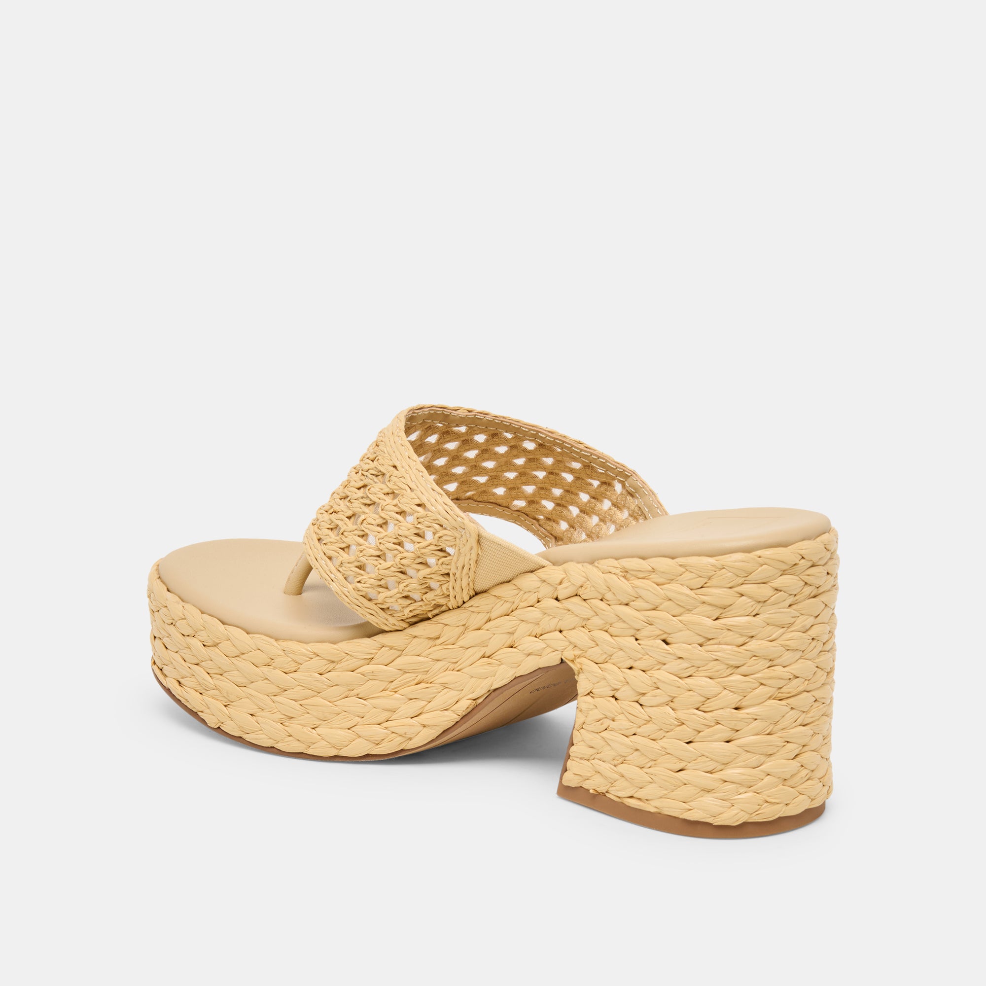 RIPPLE HEELS LT NATURAL RAFFIA - view 7