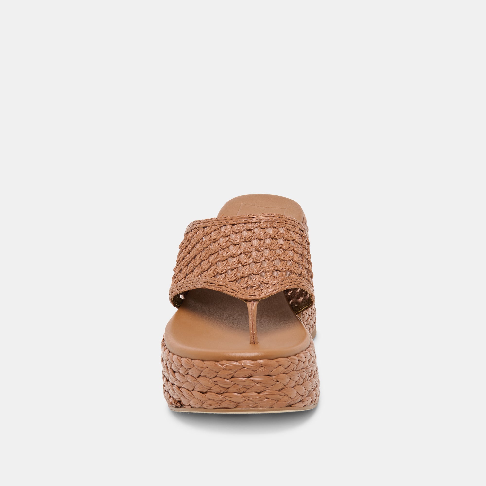 RIPPLE HEELS MID BROWN RAFFIA - view 6