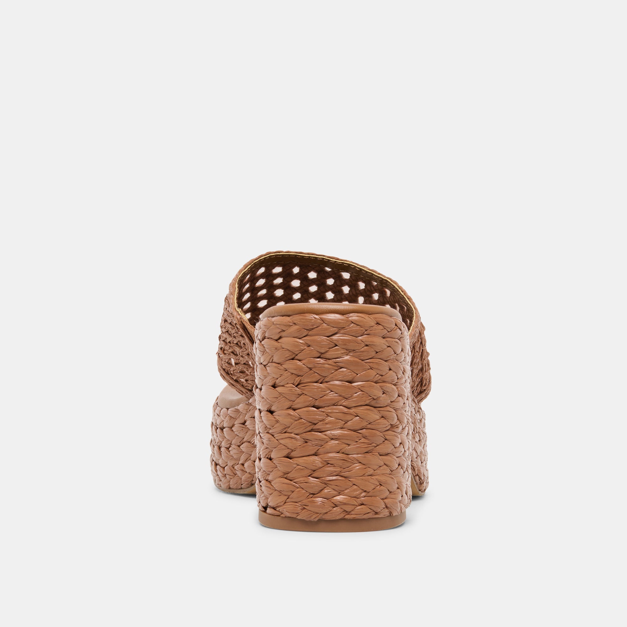RIPPLE HEELS MID BROWN RAFFIA - view 7