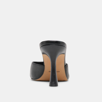 ROSHA HEELS BLACK LEATHER
