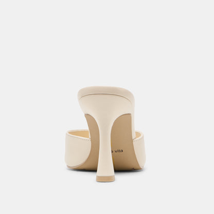 ROSHA HEELS BONE LEATHER