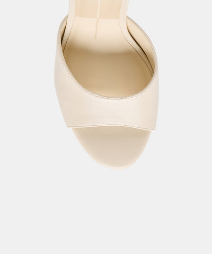 ROSHA HEELS BONE LEATHER