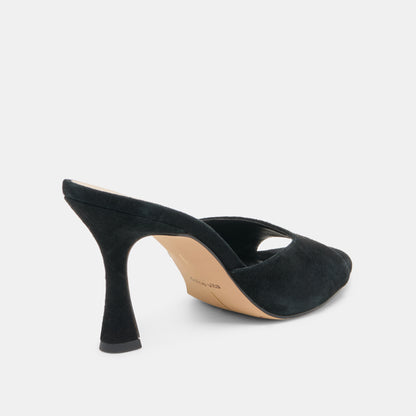 ROSHA HEELS ONYX SUEDE