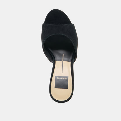 ROSHA HEELS ONYX SUEDE