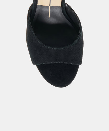 ROSHA HEELS ONYX SUEDE