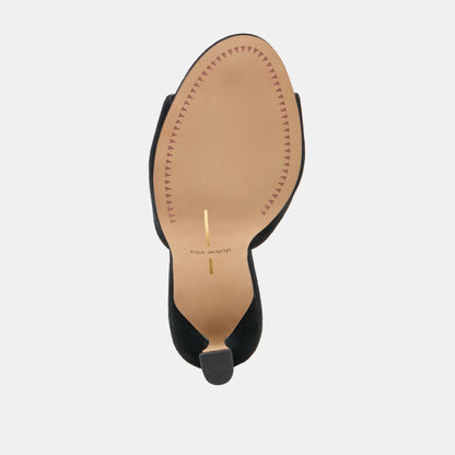 ROSHA HEELS ONYX SUEDE