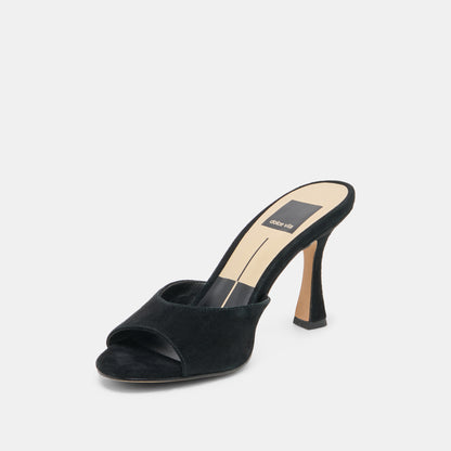 ROSHA HEELS ONYX SUEDE