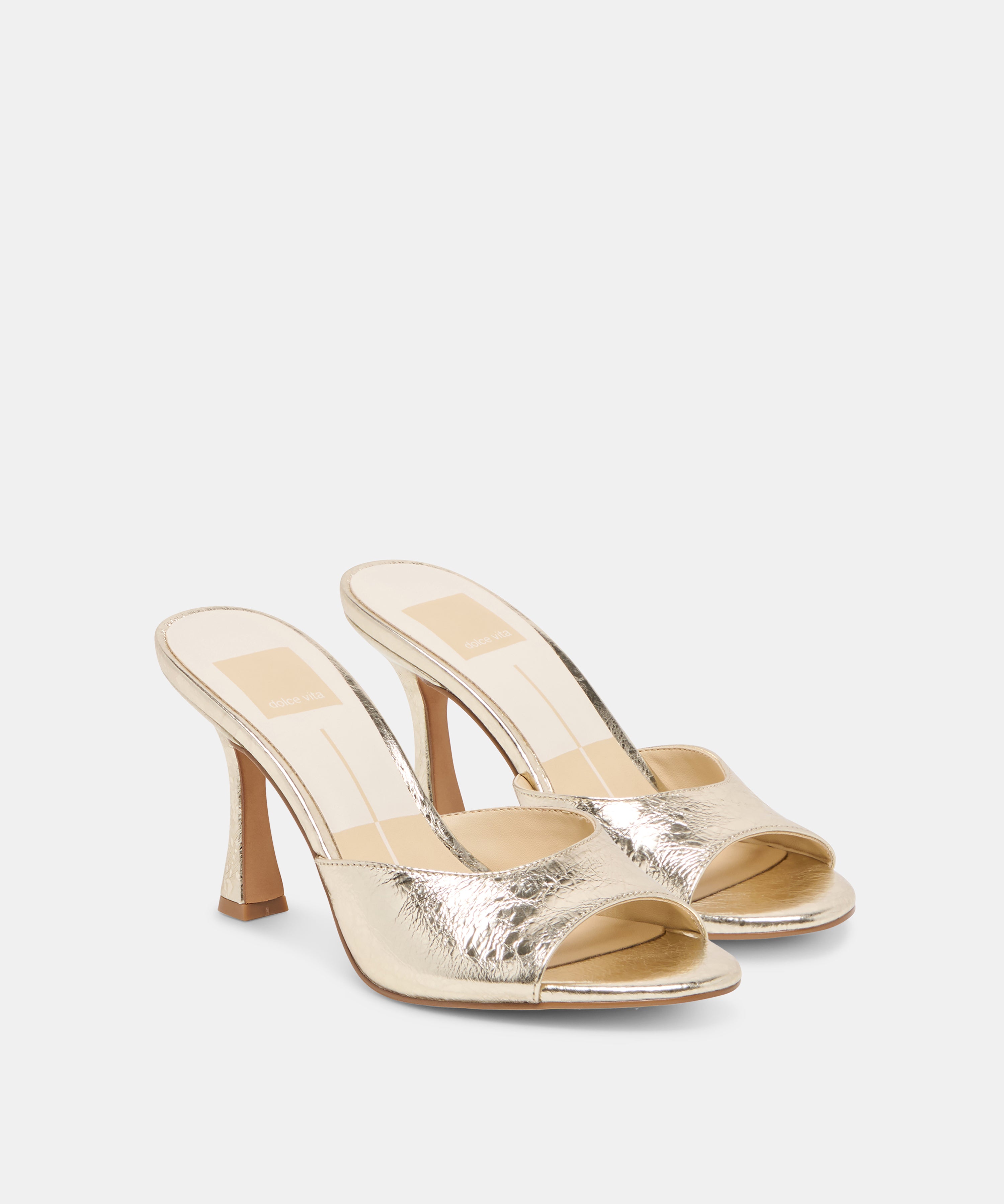 ROSHA HEELS PLATINUM DISTRESSED LEATHER - view 2