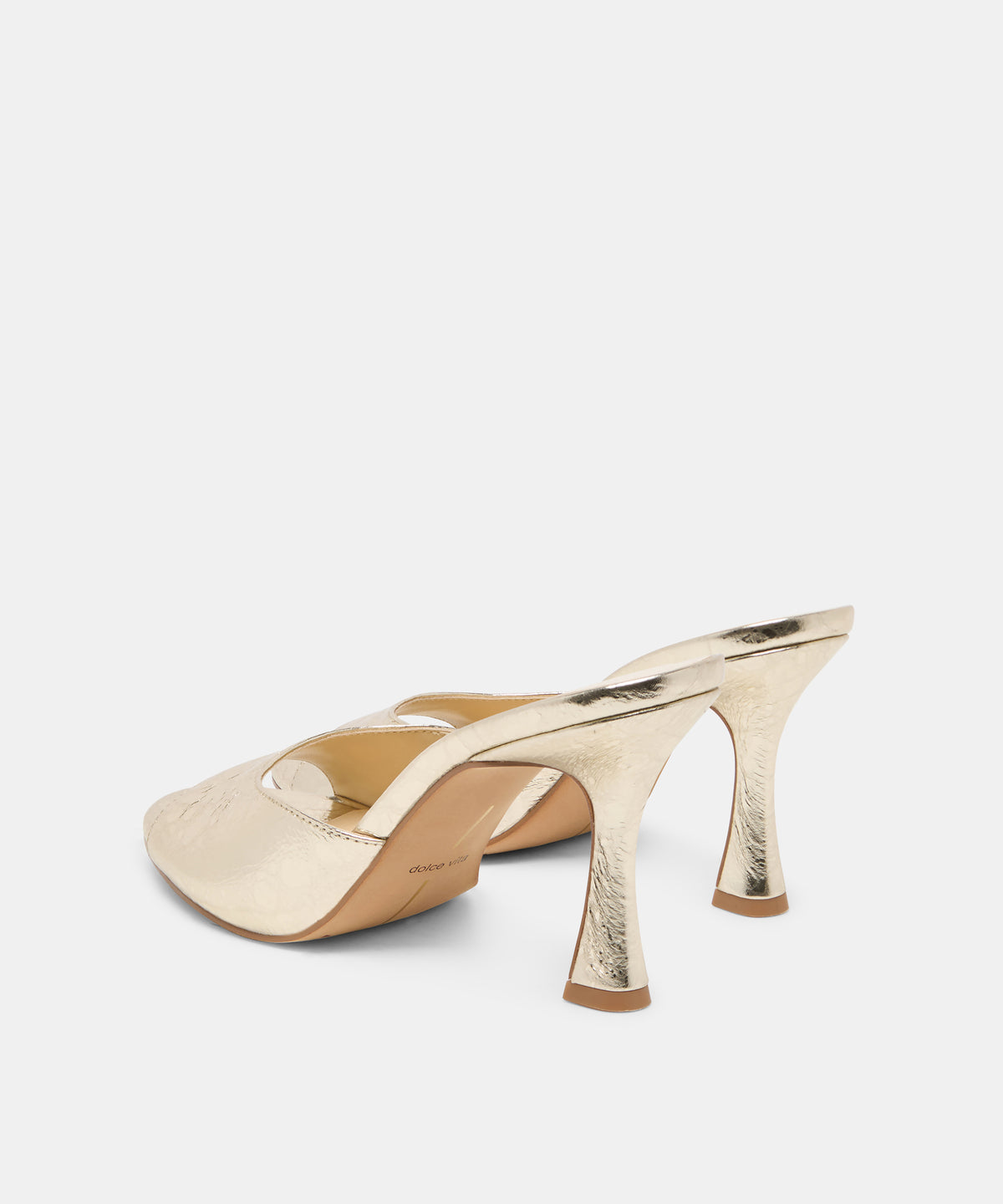 ROSHA HEELS PLATINUM DISTRESSED LEATHER - view 4