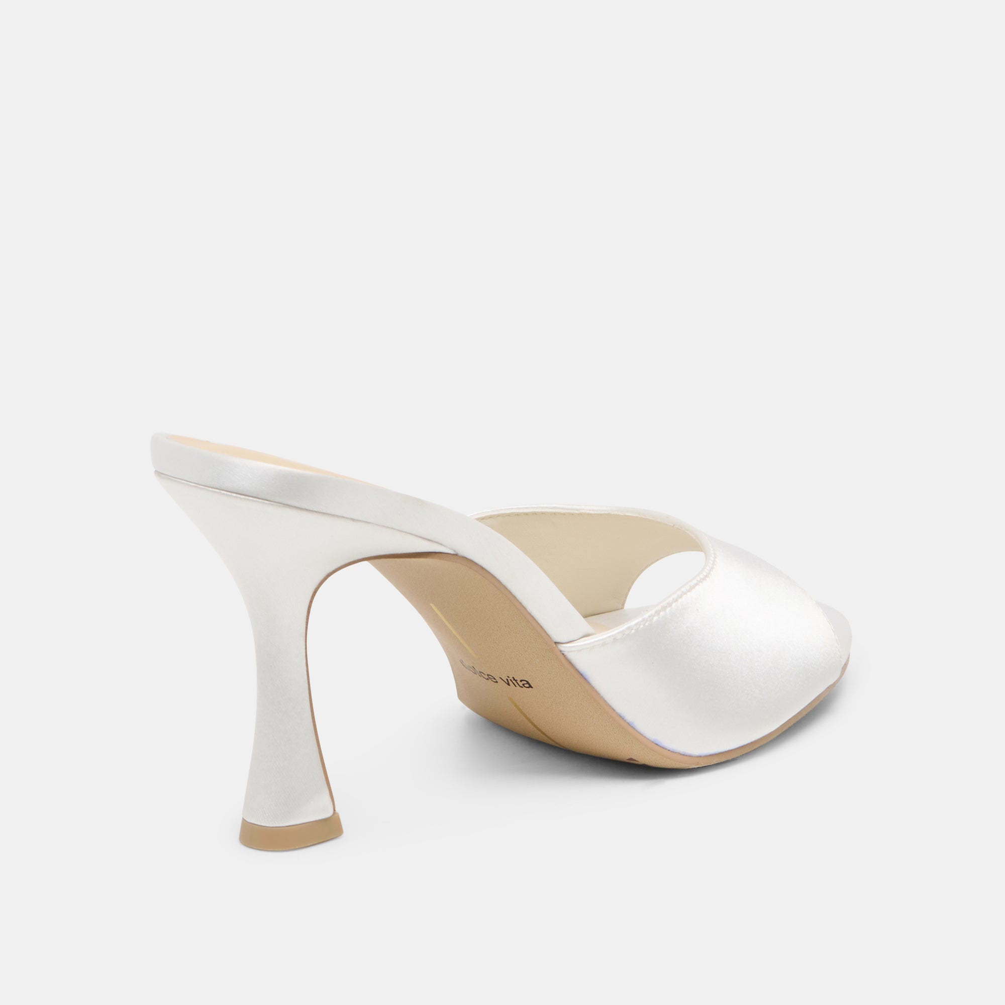 ROSHA HEELS TRUE WHITE SATIN - view 5