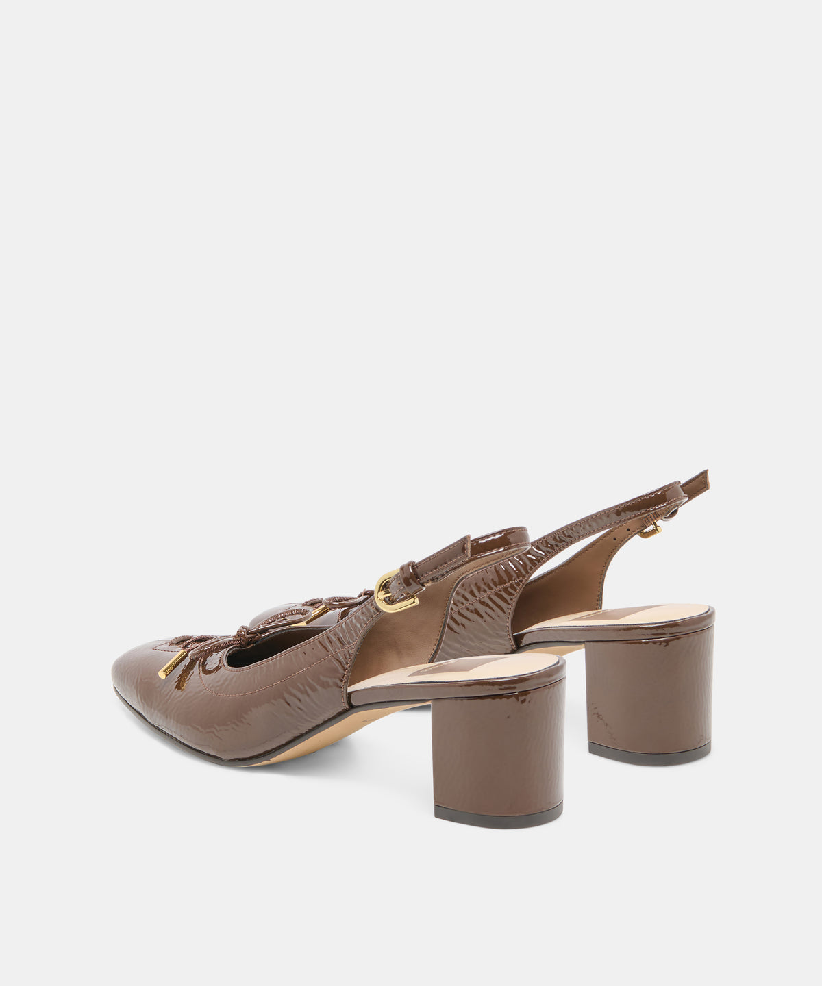 SAYLEE HEELS WALNUT CRINKLE PATENT - view 4
