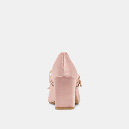TIARAH HEELS LT BLUSH SATIN