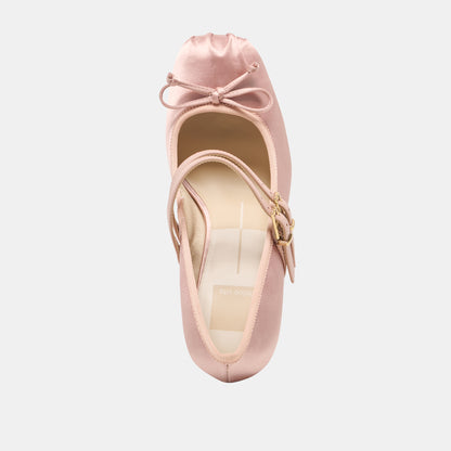 TIARAH HEELS LT BLUSH SATIN