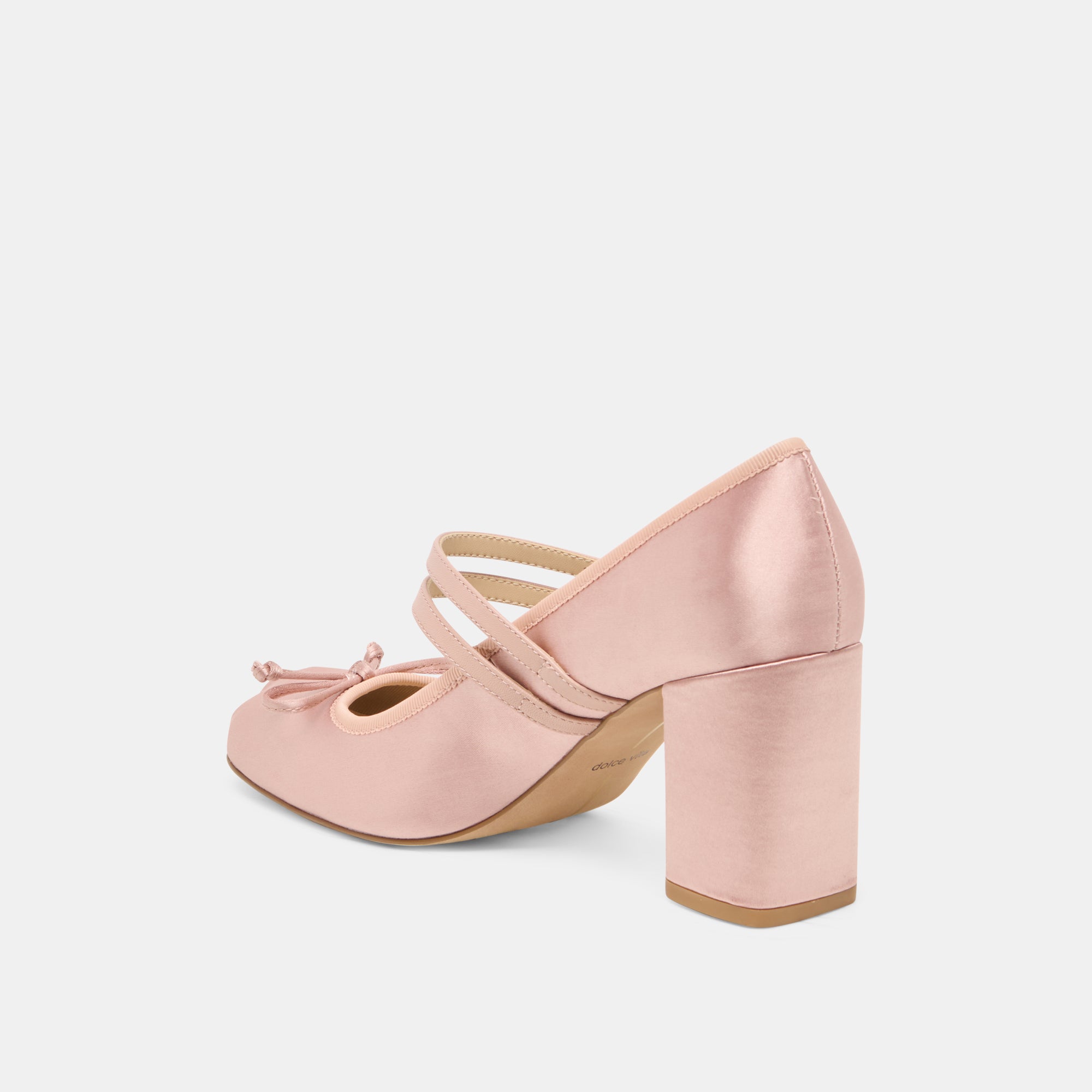 TIARAH HEELS LT BLUSH SATIN - view 5