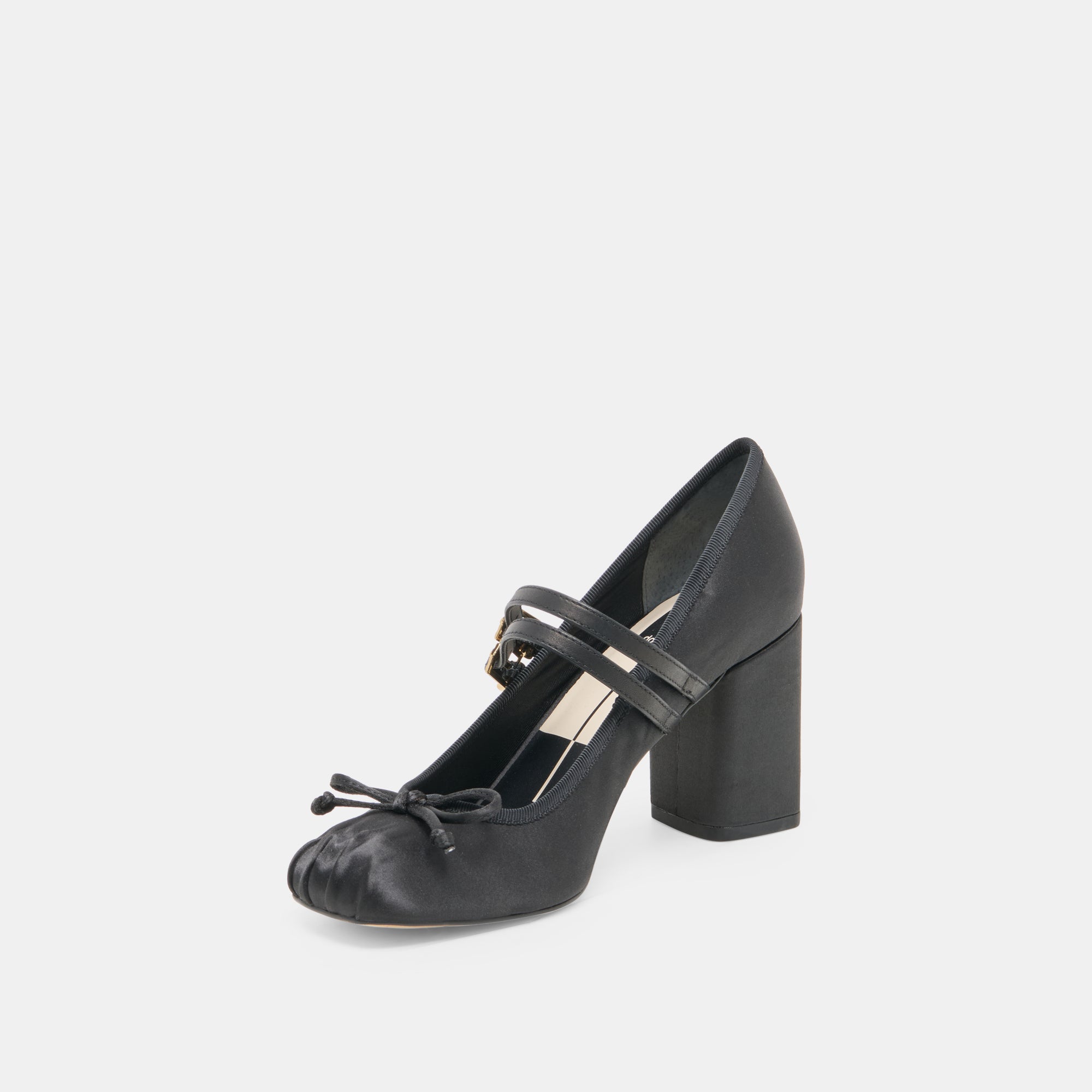 TIARAH HEELS ONYX SATIN - view 4