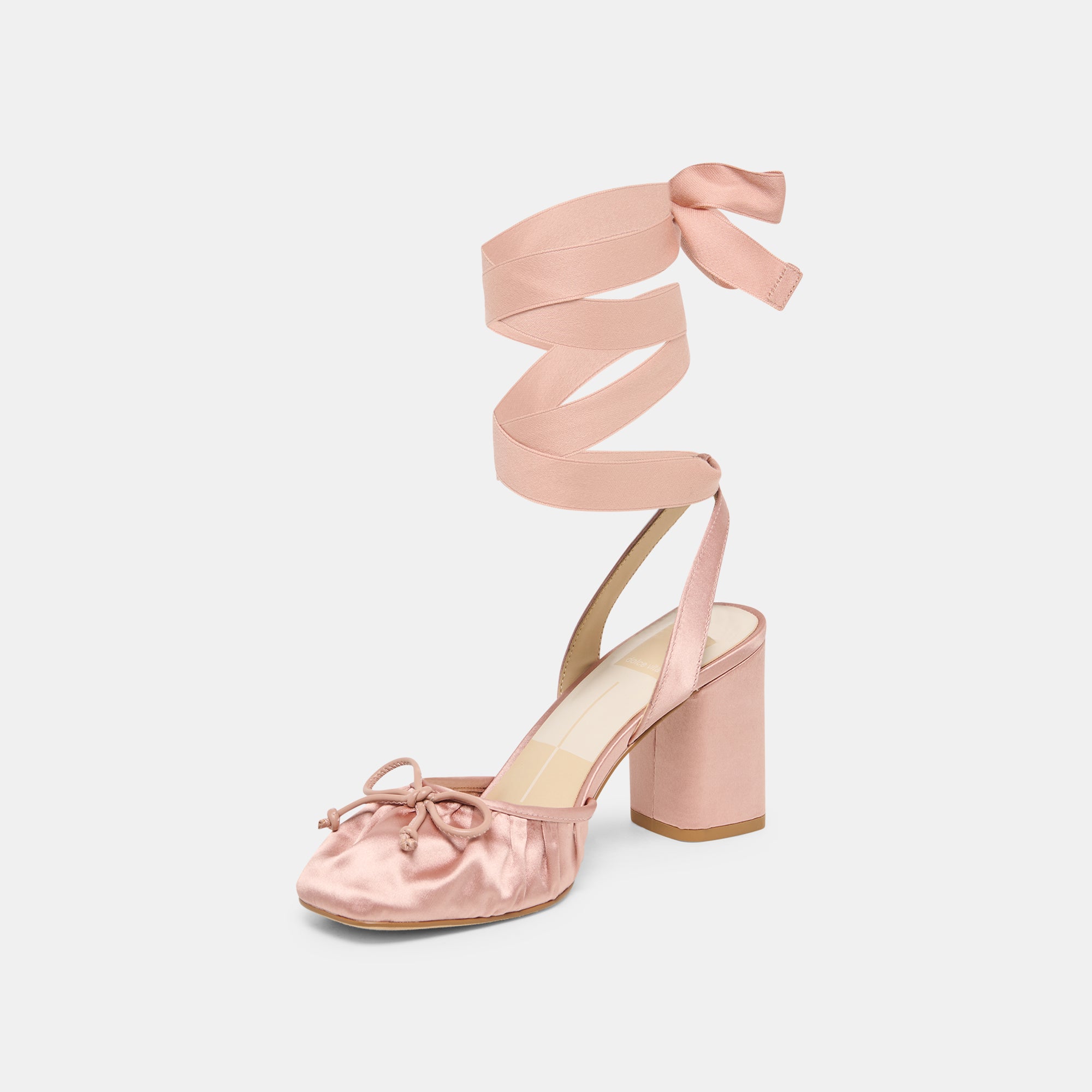 TISHA HEELS LT BLUSH SATIN - view 6