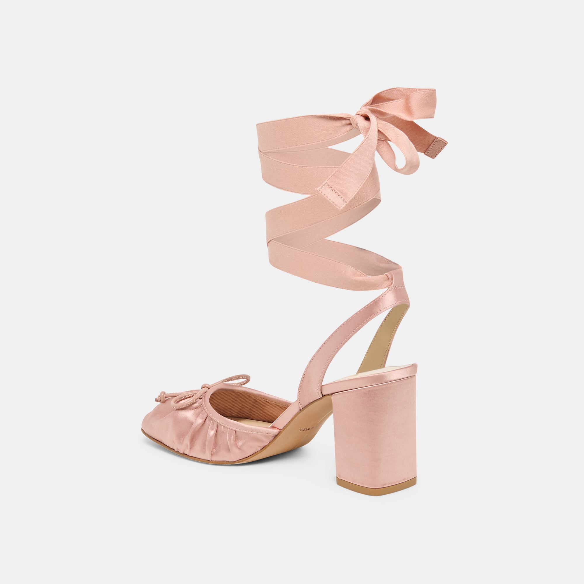 TISHA HEELS LT BLUSH SATIN - view 7